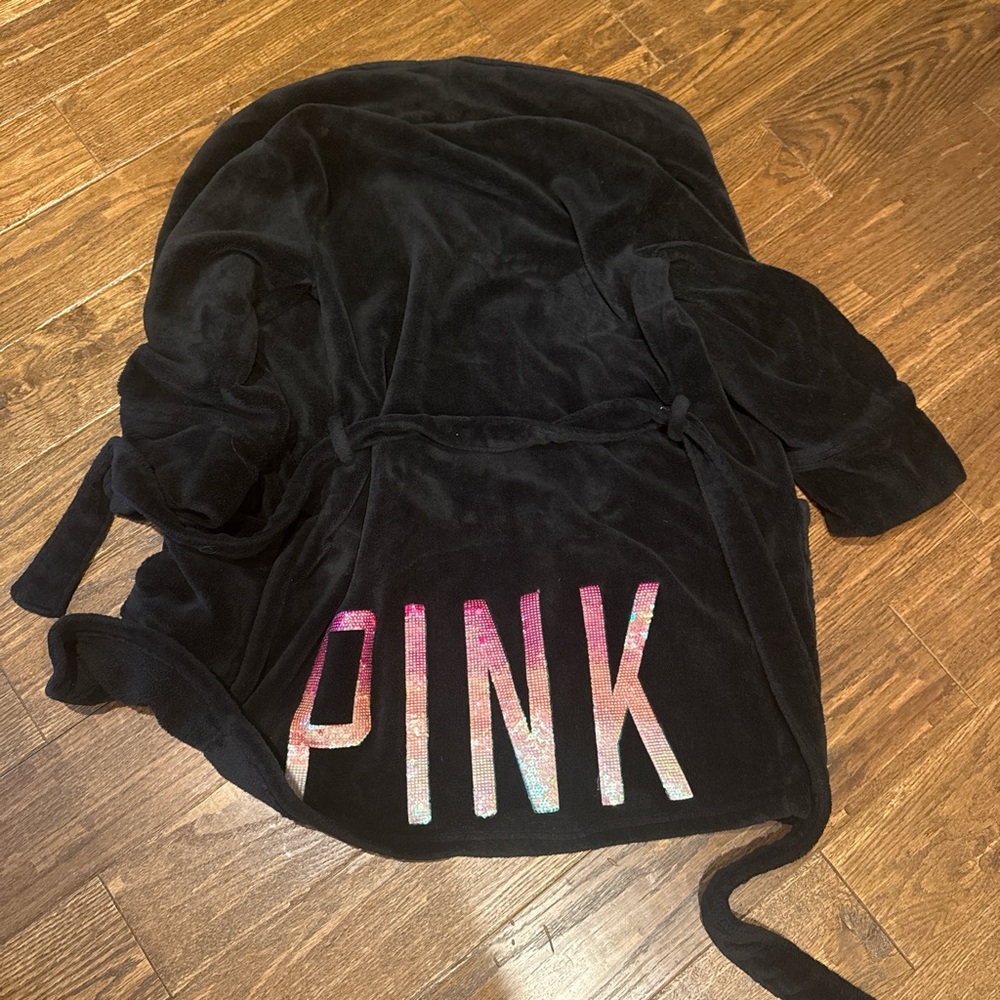 Women's Black Push Robe - Picture 2 of 3